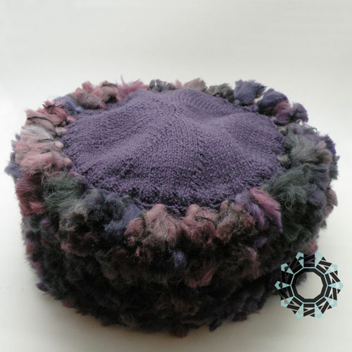 Fluffy hat in plum color / Puchata czapka w kolorze śliwki by Tender December, Alina Tyro-Niezgoda