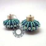 3D Soutache earrings (green) / Kolczyki soutache 3D (zielone) by tender December, Alina Tyro-Niezgoda