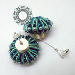 3D Soutache earrings (green) / Kolczyki soutache 3D (zielone) by tender December, Alina Tyro-Niezgoda