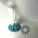 3D Soutache earrings (green) / Kolczyki soutache 3D (zielone) by tender December, Alina Tyro-Niezgoda