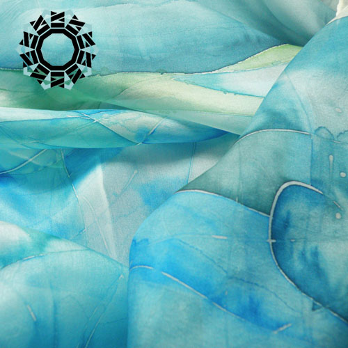 Silk painting scarf / Malowane na jedwabiu by Tender December, Alina Tyro-Niezgoda