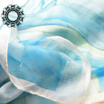 Silk painting scarf / Malowane na jedwabiu by Tender December, Alina Tyro-Niezgoda