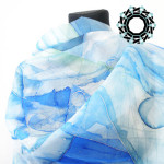 Silk painting scarf / Malowane na jedwabiu by Tender December, Alina Tyro-Niezgoda