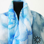 Silk painting scarf / Malowane na jedwabiu by Tender December, Alina Tyro-Niezgoda