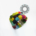 Felt bracelet / Filcowa bransoletka by tender December, Alina Tyro-Niezgoda