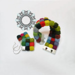 Felt bracelet / Filcowa bransoletka by tender December, Alina Tyro-Niezgoda