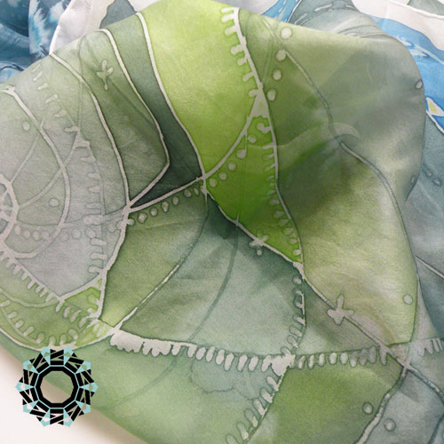 Silk painting scarf / Malowane na jedwabiu by Tender December, Alina Tyro-Niezgoda