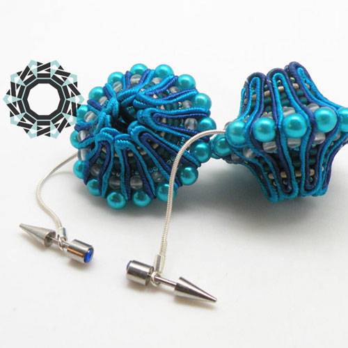 3D soutache earrings / Kolczyki soutache 3D by Tender December