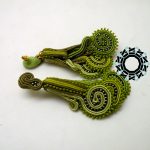 3D Fern Soutache Earrings / Kolczyki 3D "Młode paprotki" by Tender December, Alina Tyro-Niezgoda