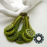 3D Fern Soutache Earrings / Kolczyki 3D "Młode paprotki" by Tender December, Alina Tyro-Niezgoda
