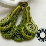 3D Fern Soutache Earrings / Kolczyki 3D "Młode paprotki" by Tender December, Alina Tyro-Niezgoda