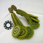 3D Fern Soutache Earrings / Kolczyki 3D "Młode paprotki" by Tender December, Alina Tyro-Niezgoda
