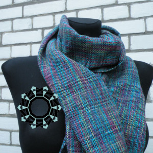 Multi-coloured scarf / Wielokolorowy szalik by Tender December, Alina Tyro-Niezgoda