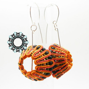 3D Soutache earrings / Kolczyki soutache 3D by Tender December, Alina Tyro-Niezgoda