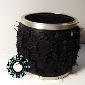 Silver & rubber bracelet / Bransoleta ze srebra i gumy by Tender December, Alina Tyro-Niezgoda