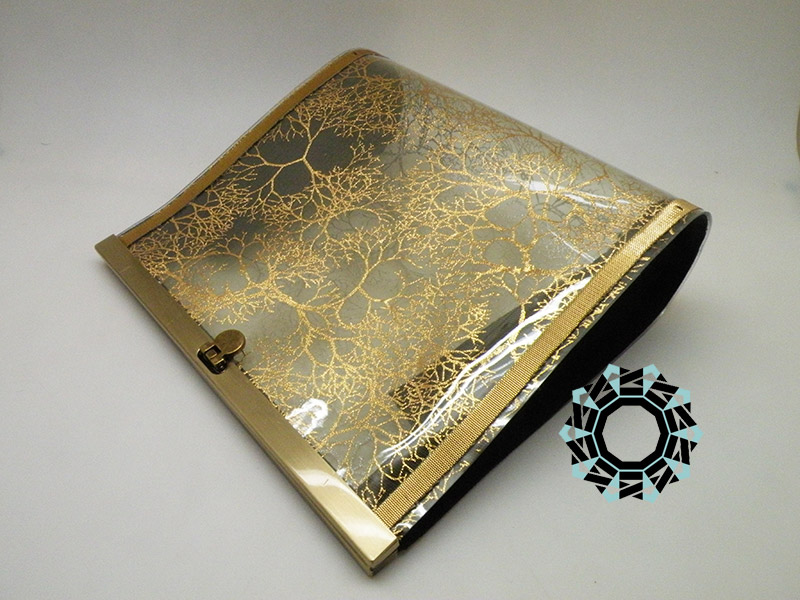 Silver-and-gold transparent bag / Srebrno-złota przeźroczysta torebka by Tender December, Alina Tyro-Niezgoda