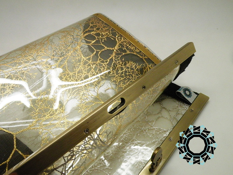 Silver-and-gold transparent bag / Srebrno-złota przeźroczysta torebka by Tender December, Alina Tyro-Niezgoda