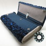 Blue rose bag / Torebka Granatowa róża by Tender December, Alina Tyro-Niezgoda