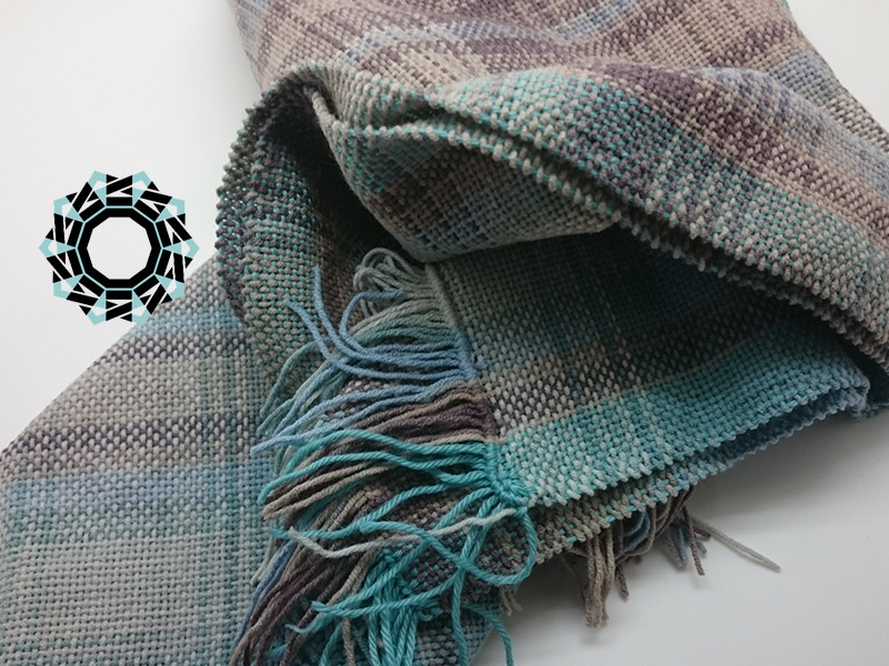Cotton melange scarf / Bawełniany melanż, szalik by Tender December, Alina Tyro-Niezgoda