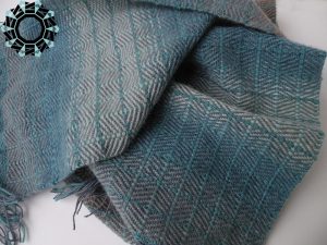 Blue mohair scarf / Niebieski szalik moherowy by Tender December, Alina Tyro-Niezgoda