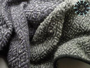 Mohair XXL shawl in gray and purple / Moherowy szal XXL w szarościach i fioletach by Tender December, Alina Tyro-Niezgoda