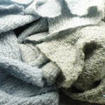Mohair XXL shawl in grey and blue / Moherowy szal XXL w szarościach i błękitach by Tender December, Alina Tyro-Niezgoda