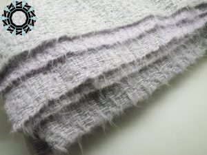 Mohair XXL shawl in gray and pink / Moherowy szal XXL w szarościach i różach by Tender December, Alina Tyro-Niezgoda