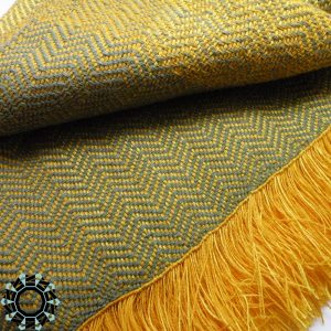 Acrylic XXL shawl in the color of yellow and green / Akrylowy szal XXL w tonacji żółci i zieleni by Tender December, Alina Tyro-Niezgoda