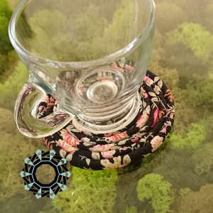 Textile drink coaster / Tekstylne podkładki pod szklanki by tender December, Alina Tyro-niezgoda
