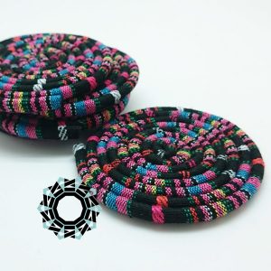 Textile drink coaster / Tekstylne podkładki pod szklanki by tender December, Alina Tyro-niezgoda