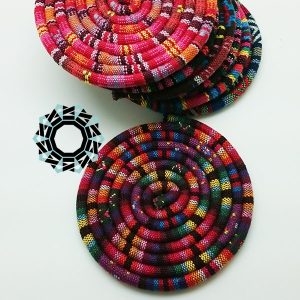 Textile drink coaster / Tekstylne podkładki pod szklanki by tender December, Alina Tyro-niezgoda