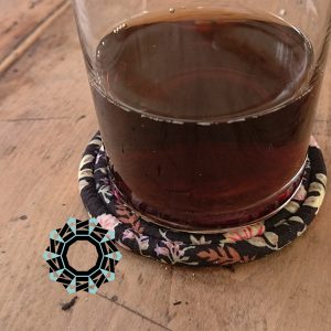 Textile drink coaster / Tekstylne podkładki pod szklanki by tender December, Alina Tyro-niezgoda