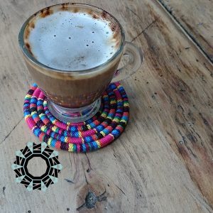 Textile drink coaster / Tekstylne podkładki pod szklanki by tender December, Alina Tyro-niezgoda