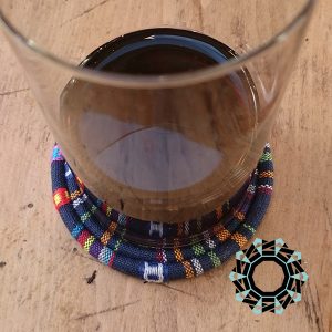 Textile drink coaster / Tekstylne podkładki pod szklanki by tender December, Alina Tyro-niezgoda