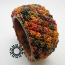 Copper bracelet in the shades of autumn / Miedziana bransoleta w kolorach jesieni by Tender December, Alina Tyro-Niezgoda,