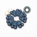 Blue soutache earrings / Granatowe kolczyki soutache by Tender December, Alina Tyro-Niezgoda,