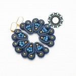 Blue soutache earrings / Granatowe kolczyki soutache by Tender December, Alina Tyro-Niezgoda