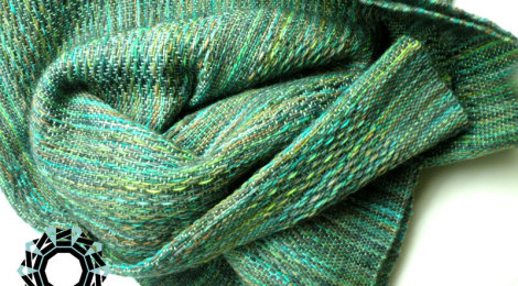 Green XL scarf / Zielony szalik XL by Tender December, Alina Tyro-Niezgoda