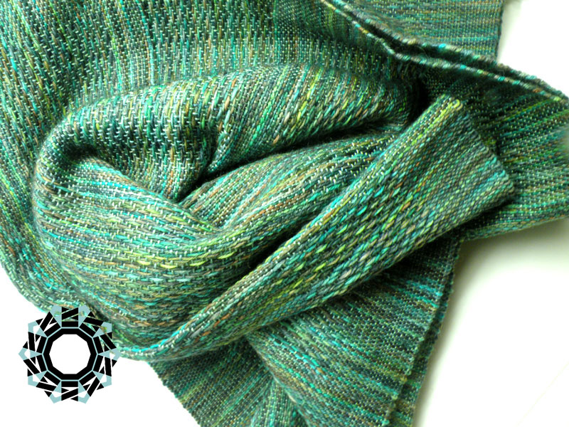 Green XL scarf / Zielony szalik XL by Tender December, Alina Tyro-Niezgoda