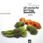 3D soutache earrings Seashells tutorial by Tender December, Alina Tyro-Niezgoda