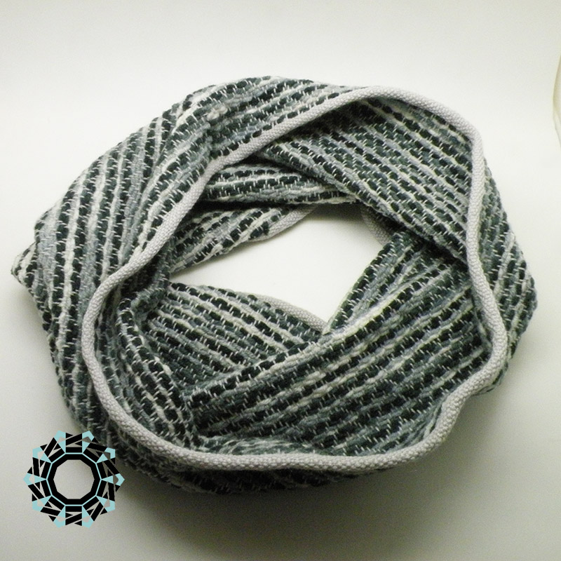 Weaver tube scarves in patterns / Kominy tkane we wzorki by Tender December, Alina Tyro-Niezgoda