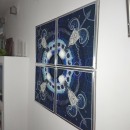 Wall, blue mandala / Niebieska mandala naścienna by Tender December