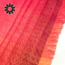 "Asymmetrical colours" shawl / Szal "Niesymetryczne kolory" by Tender December, Alina Tyro-Niezgoda More / Więcej: https://tenderdecember.eu/painting-with-acryl-malowanie-akrylem/ To buy / Aby kupić: https://tenderdecember.eu/shop/produkt/acrylic-xxl-shawl-color-orange-red-burgundy-akrylowy-szal-xxl-w-tonacji-pomaranczy-czerwieni-bordo/
