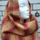 Mohair scarf in stripes / Szalik moherowy w pasy by Tender December, Alina Tyro-Niezgoda